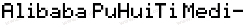 Alibaba PuHuiTi Medi字体转换